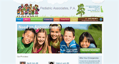 Desktop Screenshot of pediatricassociates.org