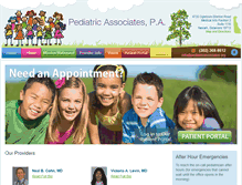 Tablet Screenshot of pediatricassociates.org